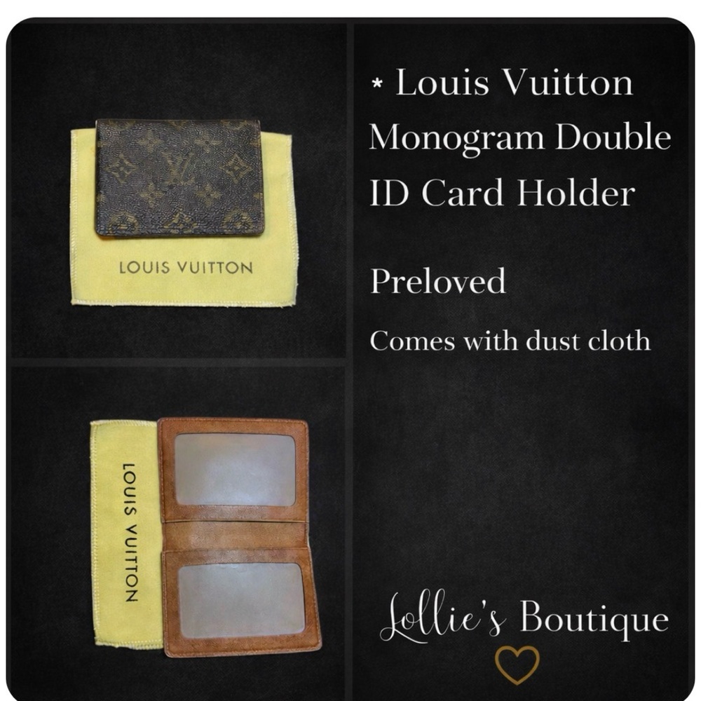 Louis Vuitton Monogram Card Holder in Brown and Tan